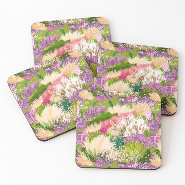 Item preview, Funny Bunny in Colorful Grass Illustration designed and sold by Pandositive.