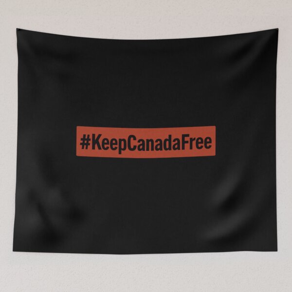 Item preview, Keep Canada Free – Hashtag Protest Slogan Design designed and sold by Meandmyshop.