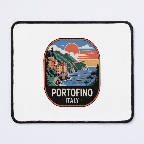 Item preview, Portofino Italy Vintage Adventure Patch Sticker designed and sold by stickercuffs.