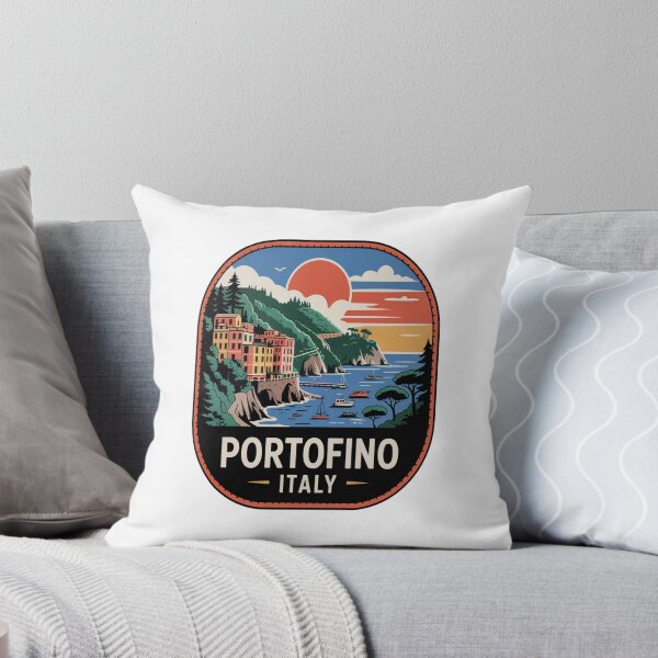 Item preview, Portofino Italy Vintage Adventure Patch Sticker designed and sold by stickercuffs.