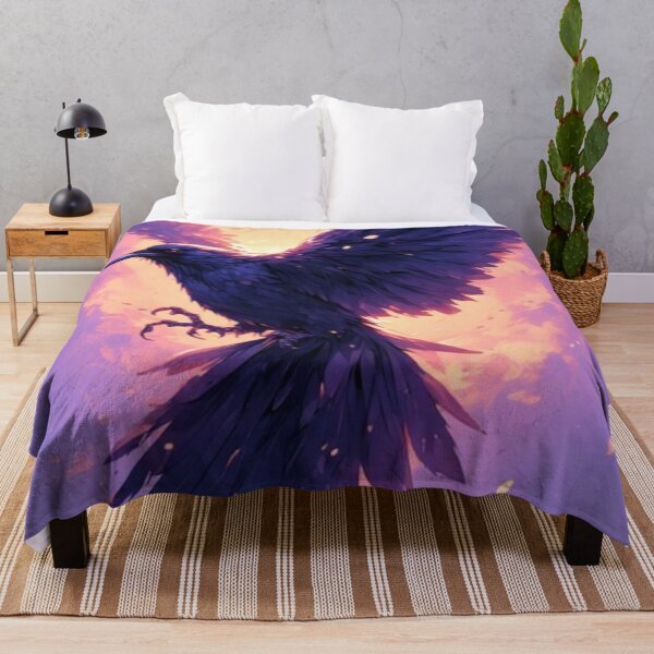 Item preview, Crow in Purple by the Sunrise designed and sold by JadelightDesign.
