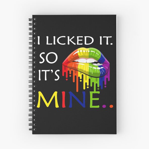 Item preview, I Licked It So It's Mine Lips LBGT, Pride Parade T shirt designed and sold by Esmilna Castillo.