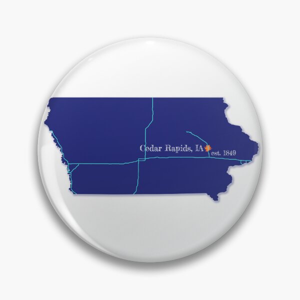 Artikelvorschau, Cedar Rapids, IA [Blau] entworfen und verkauft von PhilbonianDezin.