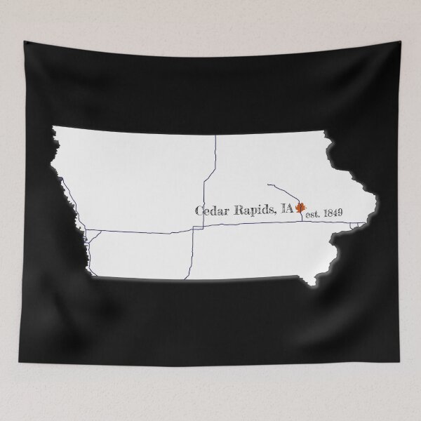 Item preview, Cedar Rapids, IA [White] designed and sold by PhilbonianDezin.