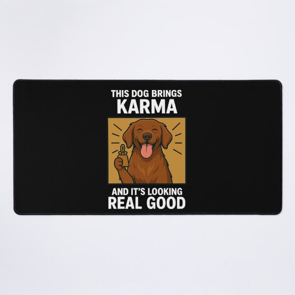 Item preview, Cute Vizsla Good Karma Dog Lucky Mom Dad Kids designed and sold by FurryHavenPH.