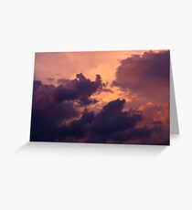 Cloudy Sunset Greeting Card