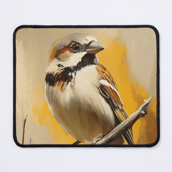 Item preview, Stunning House Sparrow bird Painting for Home & Office designed and sold by LazyOwlStore.