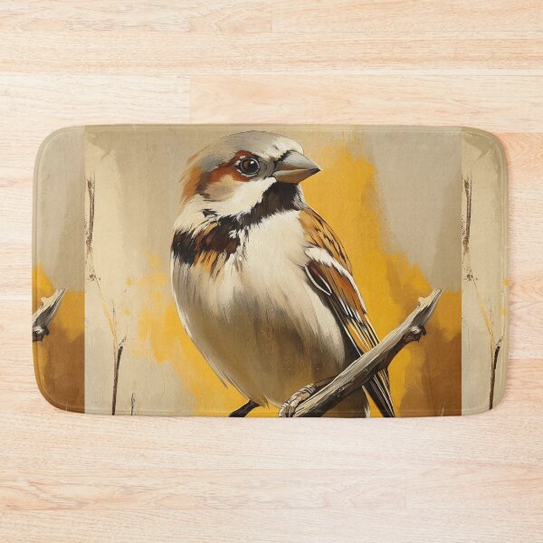 Item preview, Stunning House Sparrow bird Painting for Home & Office designed and sold by LazyOwlStore.