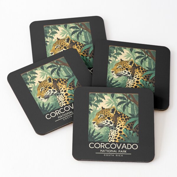 Item preview, A Vintage Illustration of Corcovado National Park - Costa Rica  designed and sold by GoodOldVintage.