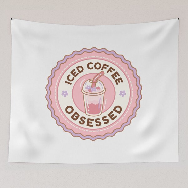 Item preview, Iced Coffee Obsessed  designed and sold by HuesMeows.