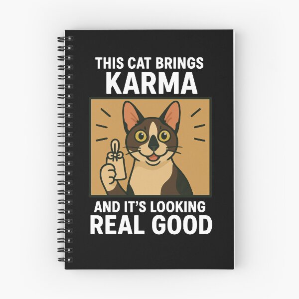 Item preview, Cute Cornish Rex Cat Good Karma Lucky Mom Dad Kids designed and sold by FurryHavenPH.