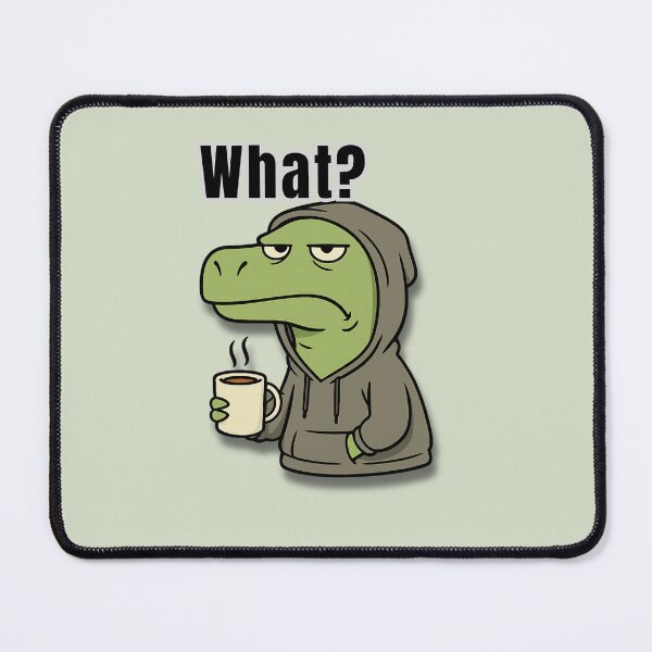 Item preview, Deadpan Dino: What? designed and sold by TenkaTees.