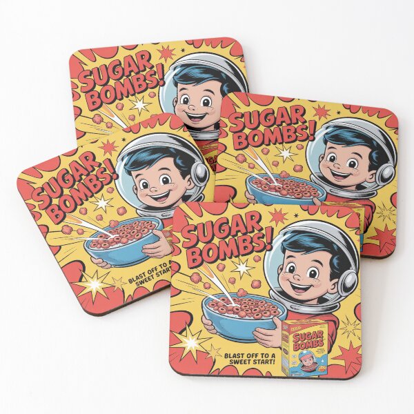 Item preview, Sugar Bombs Cereal Poster – Retro Fallout Style Ad designed and sold by BladVrt.
