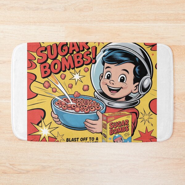 Item preview, Sugar Bombs Cereal Poster – Retro Fallout Style Ad designed and sold by BladVrt.