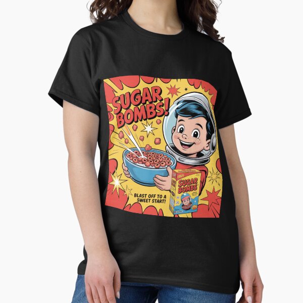 Item preview, Sugar Bombs Cereal Poster – Retro Fallout Style Ad designed and sold by BladVrt.