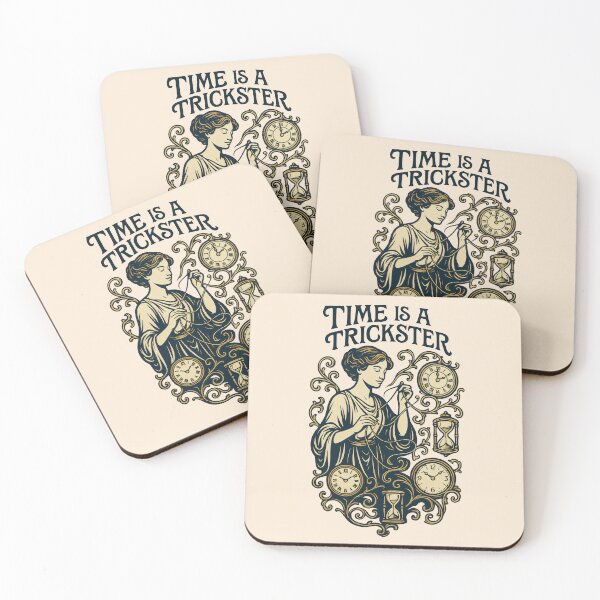 Item preview, Time is a Trickster Vintage Art Nouveau Clockwork Goddess Design designed and sold by Shoot-The-Moon.