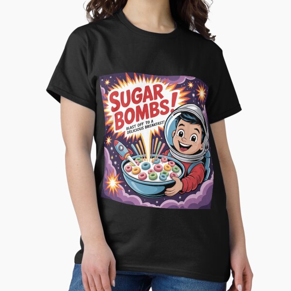Item preview, Sugar Bombs Cereal Poster – Retro Fallout Style Ad designed and sold by BladVrt.