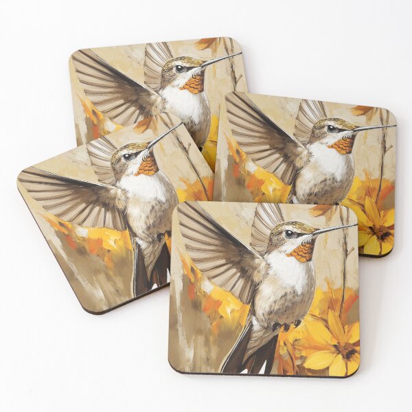 Item preview, Stunning Hummingbird Painting for Home & Office designed and sold by LazyOwlStore.