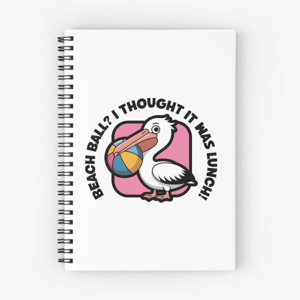 Item preview, Beach Ball? I Thought It Was Lunch! – Funny Pelican Cartoon designed and sold by Fragy72.