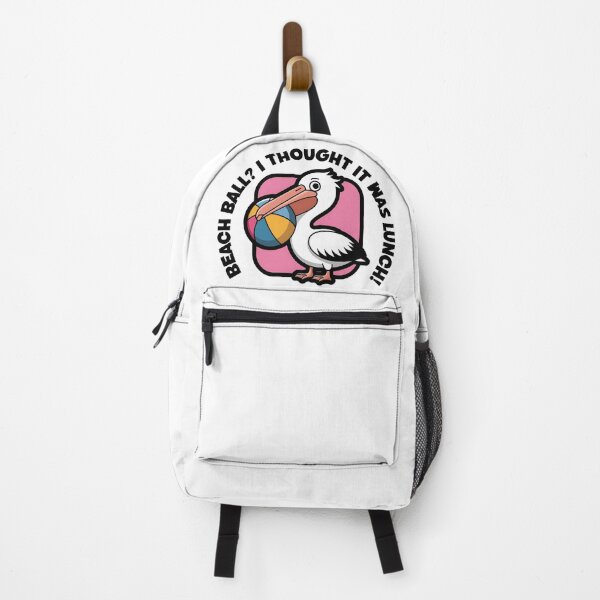 Item preview, Beach Ball? I Thought It Was Lunch! – Funny Pelican Cartoon designed and sold by Fragy72.