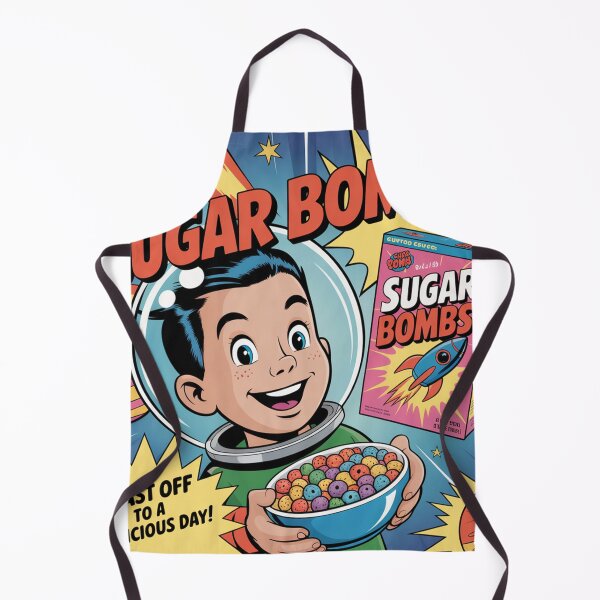 Item preview, Sugar Bombs Cereal Poster – Retro Fallout Style Ad designed and sold by BladVrt.