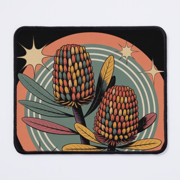 Item preview, Banksia Grandis Retro Botanical Flower Art designed and sold by DamioPolArt.