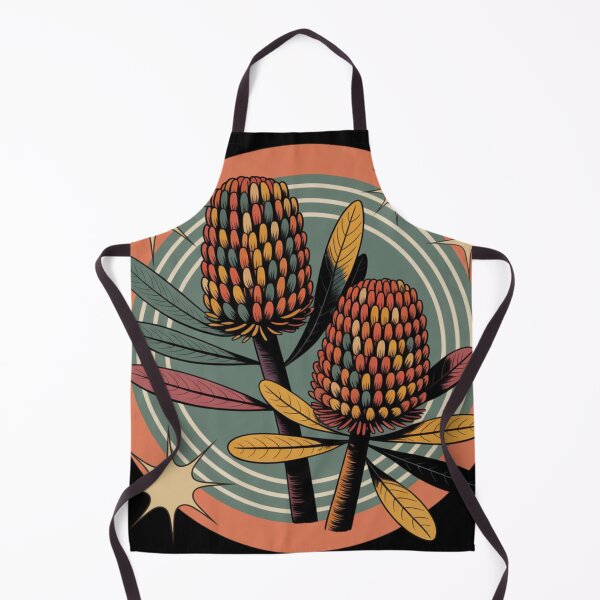 Item preview, Banksia Grandis Retro Botanical Flower Art designed and sold by DamioPolArt.