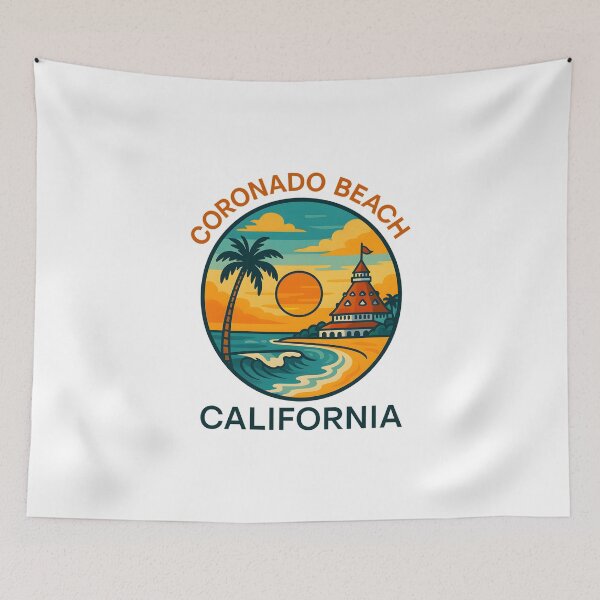 Item preview, Coronado Beach Sunshine Circle - California Vibes designed and sold by inkNext.