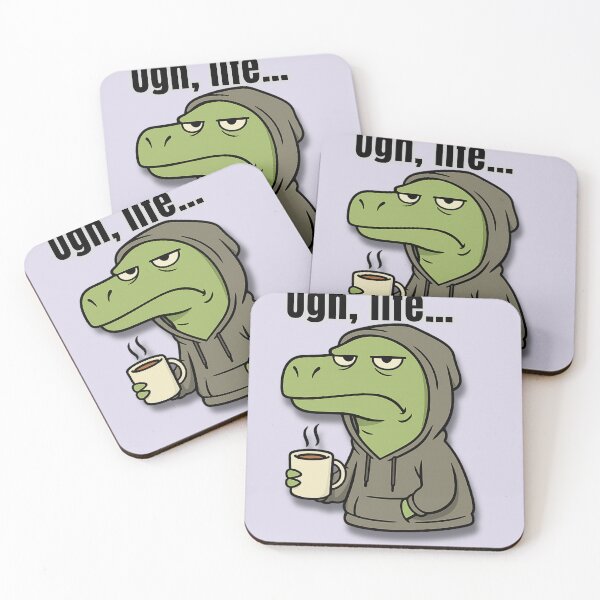 Item preview, Deadpan Dinosaur – Ugh, life… designed and sold by TenkaTees.
