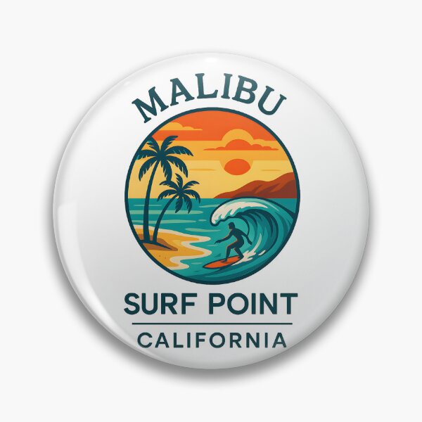Item preview, Malibu Surf Point – Sunlit Coastal Dream - California designed and sold by inkNext.