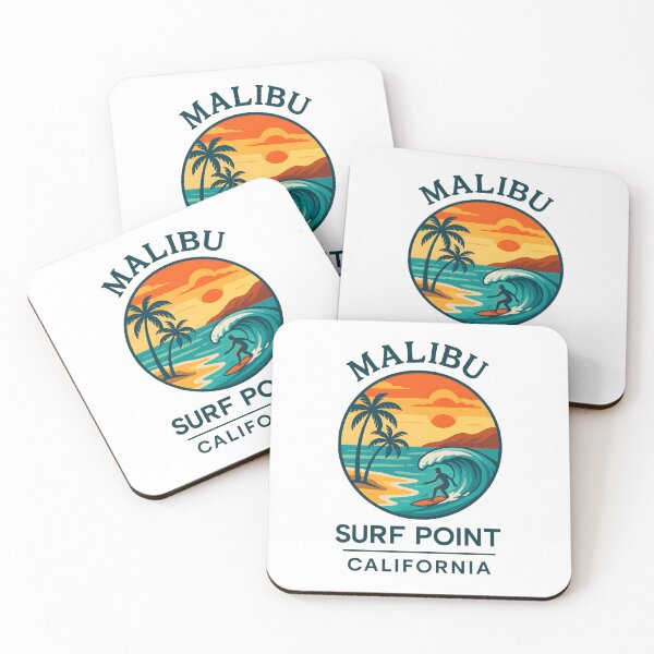 Item preview, Malibu Surf Point – Sunlit Coastal Dream - California designed and sold by inkNext.