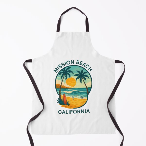 Item preview, Mission Beach California – Summer Coastline Emblem designed and sold by inkNext.