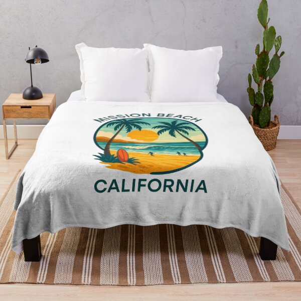 Item preview, Mission Beach California – Summer Coastline Emblem designed and sold by inkNext.