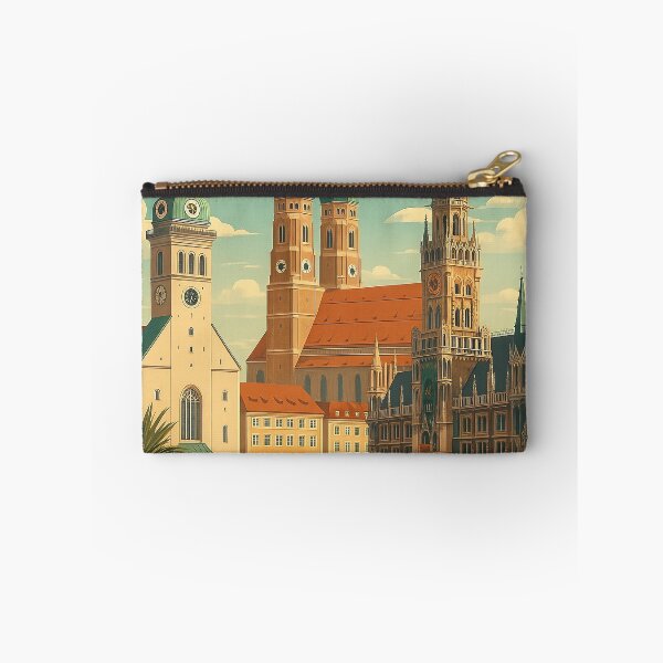 Item preview, Greetings from MUNICH Germany - Modern Colorful City View designed and sold by Earth Celebration Designs.