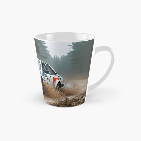 Item preview, Vintage Rally Car Splashing in Forest designed and sold by CarRends.