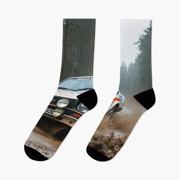 Item preview, Vintage Rally Car Splashing in Forest designed and sold by CarRends.