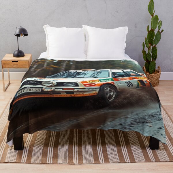 Item preview, Retro Rally Car in Motion Through Woods designed and sold by CarRends.