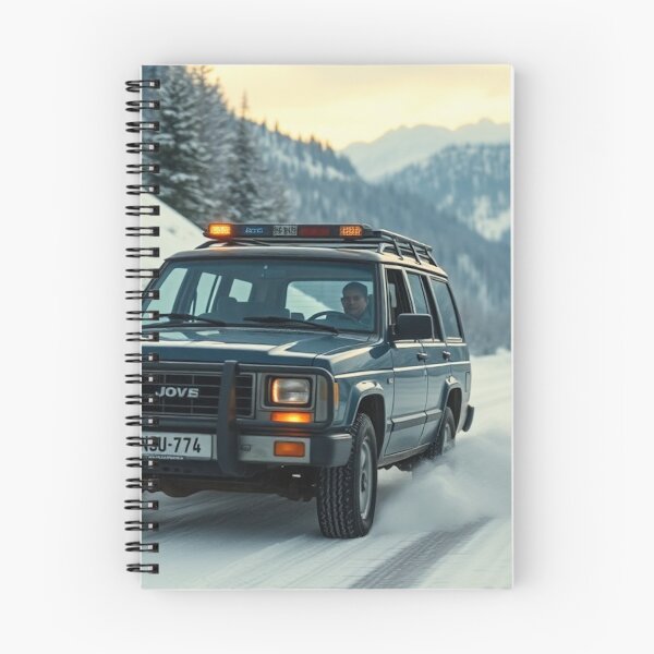 Item preview, 4x4 SUV Climbing Through Alpine Snow designed and sold by CarRends.