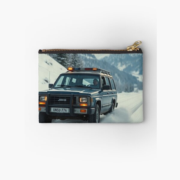 Item preview, 4x4 SUV Climbing Through Alpine Snow designed and sold by CarRends.