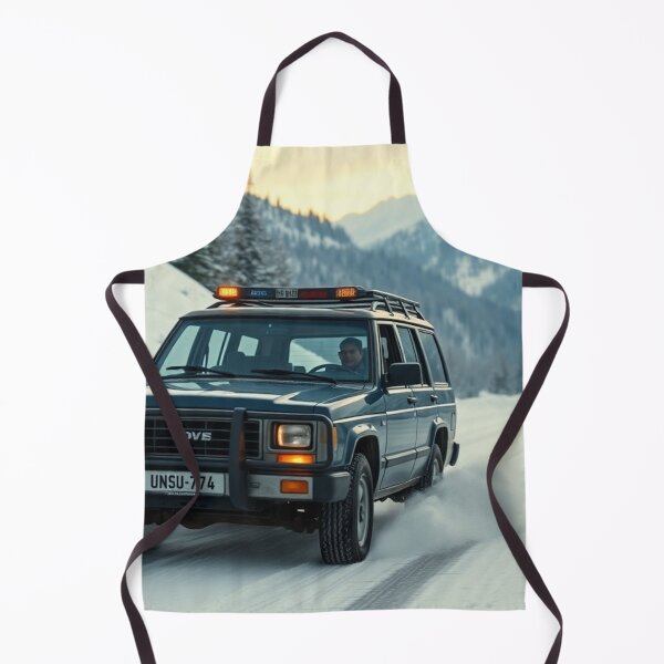Item preview, 4x4 SUV Climbing Through Alpine Snow designed and sold by CarRends.
