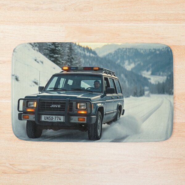 Item preview, 4x4 SUV Climbing Through Alpine Snow designed and sold by CarRends.