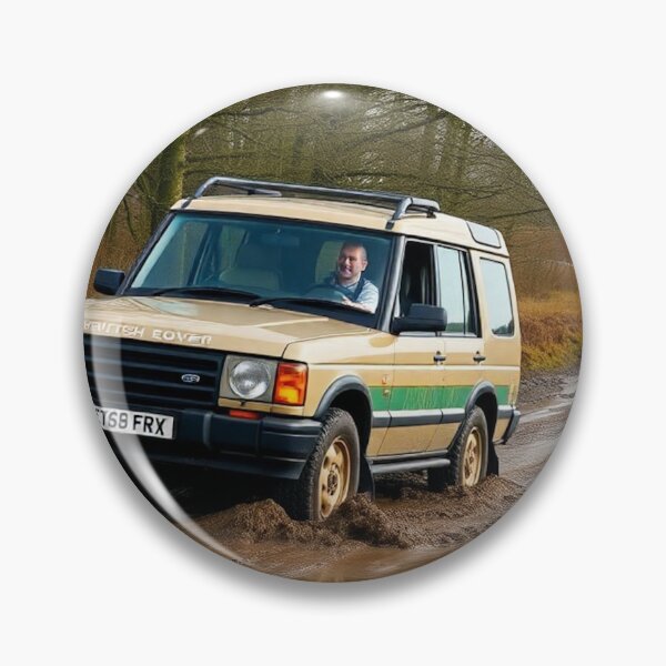 Item preview, Tan SUV Tackling Muddy Trail designed and sold by CarRends.