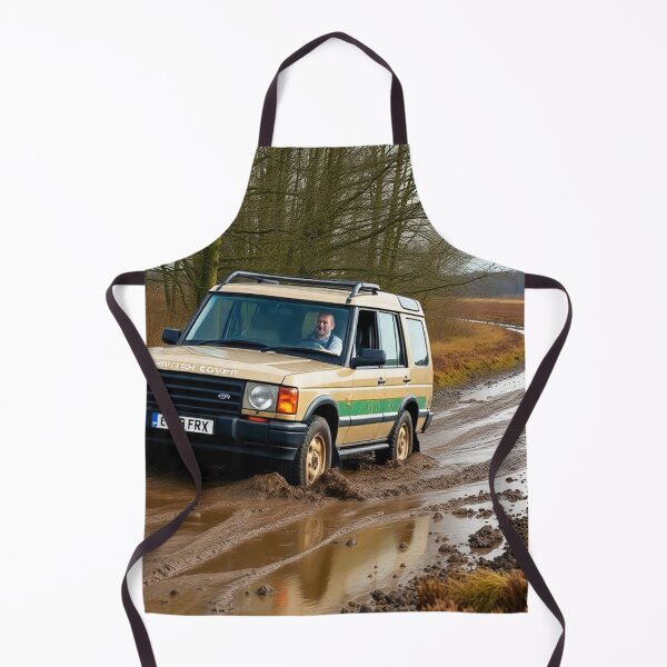 Item preview, Tan SUV Tackling Muddy Trail designed and sold by CarRends.