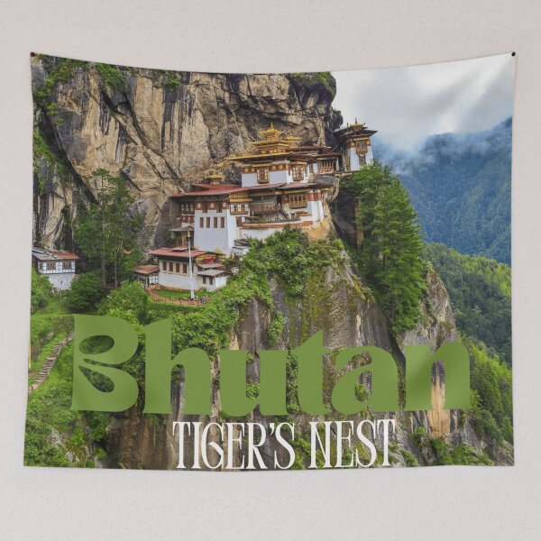 Item preview, Tiger's Nest, Bhutan designed and sold by TravelWish.