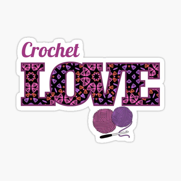 Item preview, Crochet Love PNG – Yarn Letter Frame for Stickers, Mugs, Tote Bags & Gifts designed and sold by gloriamelrose.