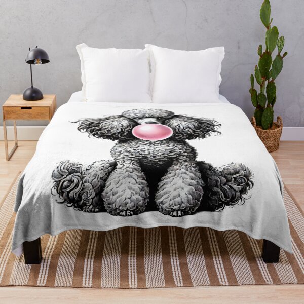 Item preview, Funny Poodle Bubble Gum Vintage Dog Mom Dad designed and sold by Kimberley King Art King Art.