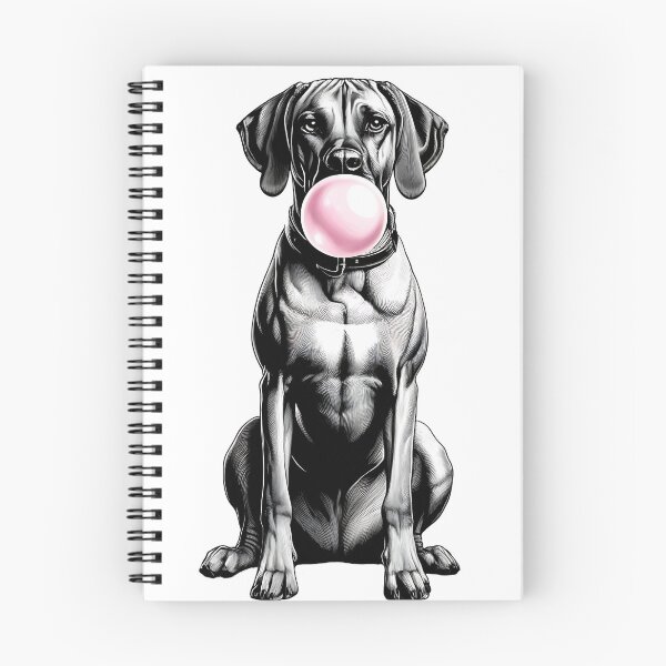Item preview, Funny Rhodesian Ridgeback Bubble Gum Vintage Dog Mom Dad designed and sold by Kimberley King Art  King Art.