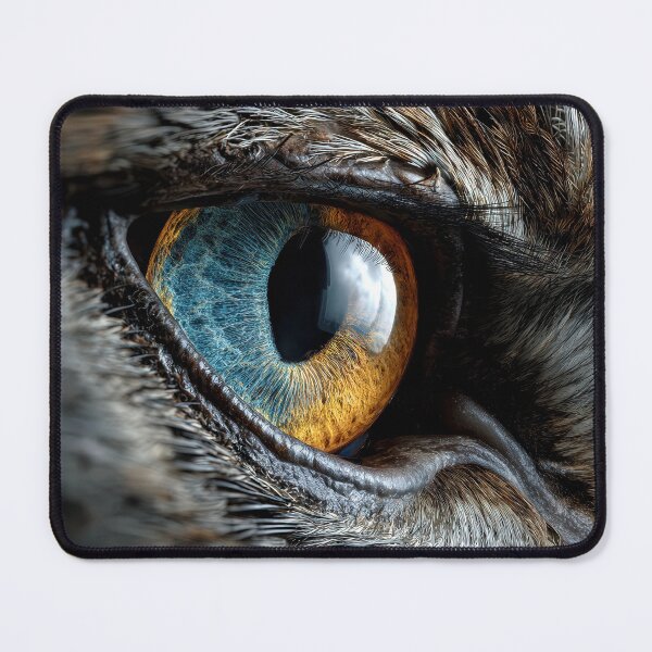 Item preview, Captivating Close-Up of a Majestic Owl's Eye designed and sold by jecphotography and art.