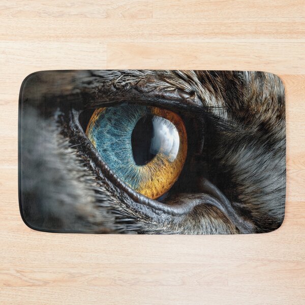 Item preview, Captivating Close-Up of a Majestic Owl's Eye designed and sold by jecphotography and art.