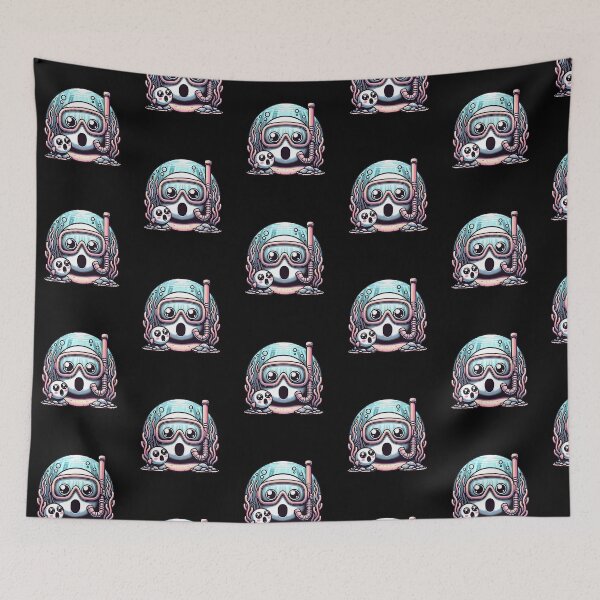 Item preview, Kawaii Diver Shock – Cute Underwater Snorkel Scene designed and sold by Fragy72.